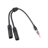 New Car Adapter Two Female One Male Antenna