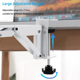 2pcs Under Desk Tray Office Height Adjustable Pull Out Keyboard Stand Holder Foldable Bracket Storage Shelccessories