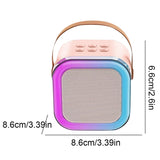 hine Sound Box 5.0 Pa Speaker System 2 Wireless Microphones Music Player Karaoke For All Saints' Day Party Supplies