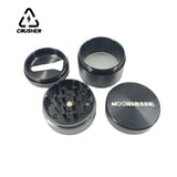 CRUSHER Aluminum Alloy Manual Tobacco Grinder 40mm 4-layer Dry Herb Spice Cutter Compact and Convenien Smoking Accessories