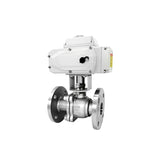 Pneumatic ball flange stainless steel 304 316 switch adjustment O type explosion-proof quick shut-off vae