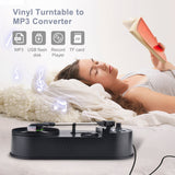 Radio 33/45 PRM LP Vinyl to MP3 Converter Turntable with 5V DC Adapter and Micro SD Card Slot