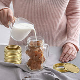 Mouth Lids,20 Pcs Canning Wide Mouth,Split-Type Lids And Bands For Mason Jar Canning(20Lids+20Bands)