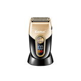 Kemei km-3209 High Quality Double Layer Reciprocating Three Head Lcd Eye Digital Electric Shaver