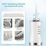 Wireless oral water portable and rechargeable home Vies irrigator, daily dental care, ideal gift