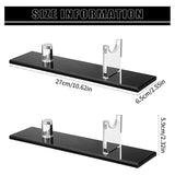 2Pcs Display Stand Acrylic Case Desktop Display, Single Knife Holder for Home Decor (Clear Base)