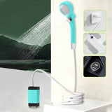 Portable Digital Display Electric Shower Pump with 6000mAh Rechargeable Battery for Hiking Travel Beach Pet Watering
