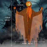 Hanging Green Light Scary Voice Ghost House Pumpkin Head Prop Halloween Courtyard Decoration