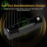New DIY ABS Power Bank Cases 18650 Battery Holder Storage Box Case 1 Slot Batteries Container Hard PinA