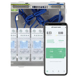 Tuya Smart Zigbee Energy Meter Single Phase 80A Din Rail Power Monitor Kwh Wattmeter Voltmeter 110V 220V 50/60Hz