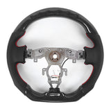 LED Car Leather Steering Wheel Perforated NAPPA Fit for Nissan 370z 09 2010 2011 2012 2013 2014 2015-2020 Carbon Fiber Accessory