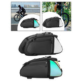 Rear Rack Saddle Touring Shopping Storage Pouch Refletive Shoulder 8L Pannier Trunk Bicycle Bag Men Women