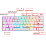 Motospeed SK62 BT Wireless Gaming Keyboard - 61 Keys, RGB Backlight, Red/Blue Switch, For Laptop & PC