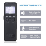 8GB MP3 Player Speed Sound Lectures Meeting Digital Audio Recorder Dictaphone Voice Activated Recorder Recording Device