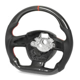 Auto Carbon Fiber Steering Wheel Carbon Fiber Steering Wheel Handmade Workmanship Sturdy Structure Durable Performance for Car