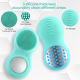 Silicone Gel Cleansing System Electric Waterproof Face Massage Color Light Skin Rejuvenation Inductive