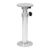 Adjustable Table Pedestal Leg RV Table Stand Aluminium Alloy Polishing Surface High Stability for Balcony for Camper for Boat