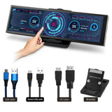 8.8 Inch IPS USB Secondary PC CPU GPU RAM HDD Temperature Monitoring LCD Monitor Screen 1920*480 HD-MI Driver Board