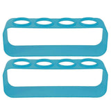2pcs Beer Bottle Carrier 4 Bottles Plastic Drink Carrier With Handle Take Out Cup Carrier Beer Container Collector For Outdoor Bbq Picnic