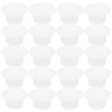 100pcs Plastic Hole Plugs For Furniture Screw Hole Covers White Round Plastic Caps Hardware Plugs Rubber Hole Plugs Shelf Plugs For Cabinet Shelves