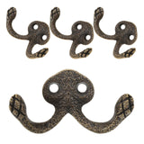 4pcs Wall Mounted Alloy Hooks Bathroom Wall Unity Hooks Heavy Duty Metal Hooks For Towel And Clothes Rustic Hook Farmhouse Zinc Alloy Hook