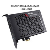 ezcap324B Gamer Raw - PCIE 4K Video Game Capture Card for Recording & Live Streaming of Gaming Systems and Camcorders