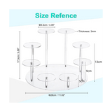 Action Figure Stand Multilevel Acrylic Risers Display - Collection Organizer Holder for Figures,Toys Dolls,Jewelry