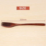 50 Pieces Eco-Friendly Japanese Wood Salad Dinner Fork Tableware Dinnerware For Kids Adult(50 Pcs No Rope Wooden Forks)