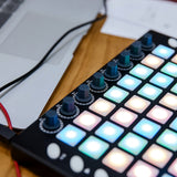WORLDE PAD48 Portable MIDI Drum Pad Controller 48 RGB Backlit Pads Knobs 16 Buttons 8 Sliders with USB Cable