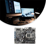 B75 Btc Mboard+cpu+2xddr3 4gb 1600mhz Ram+128g Ssd+fan+sata Cable+s Cable A1155