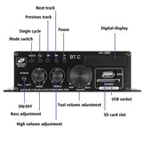 Bluetooth Amplifier AK380/AK370/AK170 800W Audio Karaoke Home Theater Amplifiers 2 Channel Power Class D Amplifie-r USB SD AUX