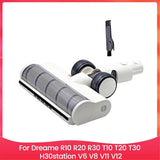 For R10 R20 R30 V6 V8 V11 V12 Handheld Vacuum Cleaner Spare Parts Electric Floor Brush with LED Light
