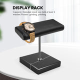 Black Marble Base Watch Sier Color Metal Rod Display Props Bracelet Jewelry Lengthen Placement Stand