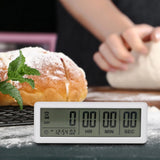 Big Digital Countdown - 999 Days Count Down Clock Timer for Graduation Lab Kitchen (White)