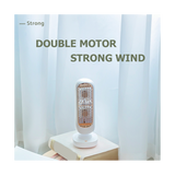 New Stand Mini USB Battery Rechargeable Tower Table Fan Type-C Portable Desktop Air Cooler for Home Study Camping 3