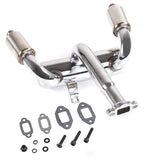 CNC Metal 2X Twin Exhaust Pipe with Muffler for 1/5 HPI Rovan Ba 5B 5T 5SC RC