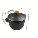 1pc Cast Iron Pan: Multifunctional Dutch Oven For Home Use - Cook Porridge, Soup, And More!