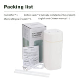 600ML Double Spray Port Air Humidifier Luminous Essential Oil Aromatherapy Humificador Cool Mist Maker er Purify for Home