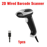 JRHC Handheld 2D Barcode USB QR Scanner Wired Automatic 1D 2D&PDF417 Data Matrix Bar Code Reader Plug and Play