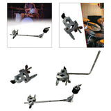 Drum Extension Accessories Metal Musical Instrument Adjustable Cowbell Mounting Bracket Cymbal Arm Clamp