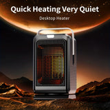 1pc Fan Heater, 1000 W Portable Mini Heater With Time Function Tilt Protection Heater, Cooling And Heating Switch, 3 Heat Settings And Overheating Protection For Office, Living Room, Bedroom (White/Black)