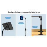 Gooseneck phone holder Lazy Mobile Phone Holder Arm Flexiblewith Wireless Remote Flexible Long Arm Overhead Mount Clamp