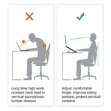 Angle Ergonomic Laptop Stand with Fan Adjustable Height Foldable Design Stability for Portable