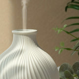 1pc Ultrasonic Aromatherapy Humidifier - Simple Style White Resin Machine for Home Decor and Room Humidification