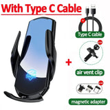 30W Wireless Charger Automatic Magnetic Air Vent Phone Holder Stand for iPhone 15 14 13 Xiaomi Samsung Fast Car Charging