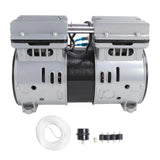 Pond Lake Aerator System Kit Oil Free Compressor Air Pump with Timer Connector 30 Meter Hose 550W+800W 220V