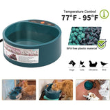 2.2L Pet Heated Water Bowl with Intellectual Temperature Control - For Dogs in Winter.