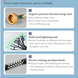 EMS Body Massager Meridian Muscle Relaxation Vacuum Cupping Instrument Microelectric Heating Health Device