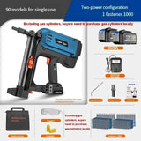 Cordless Gas Nailer for Door and Window Bracket Installation - Pneumatic Nail for Wood Fixing.