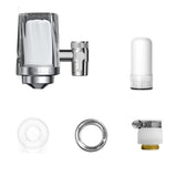 1pc Detachable and Washable Stainless Steel Faucet Water Purifier - Enjoy Clean and Healthy Water at Home